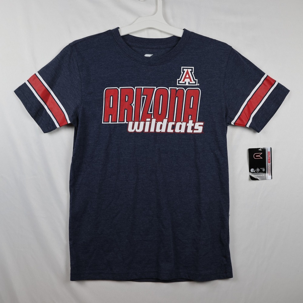 Arizona Wildcats Shirt Youth Large Navy NCAA Basketball Wildcats Tee Colosseum